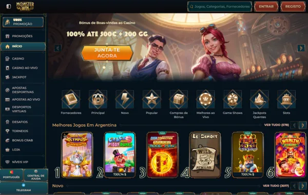 monsterwin home page